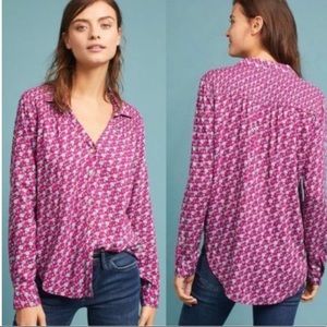 Maeve By Anthropologie Emory Button Down Top
